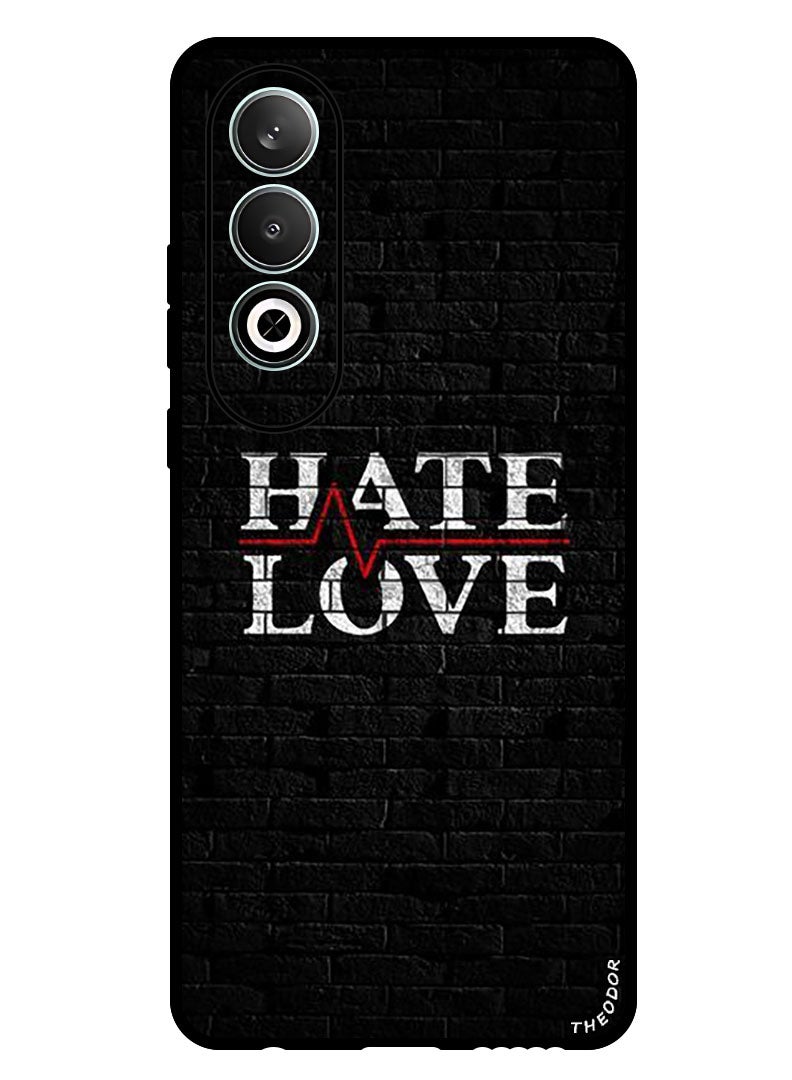 Theodor Protective Case Anti Scratch Shock Proof Bumper Cover For Oppo K12 Hate Love - Image 1