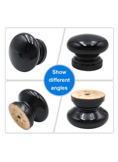Y&D Round Wood Cabinet Knobs, Mushroom Shape Wooden Pulls, Knobs for Drawer Dresser Cupboard Wardrobe (12pcs, Diameter: 1.34 Inch, Height: 1 Inch)  - Image 4