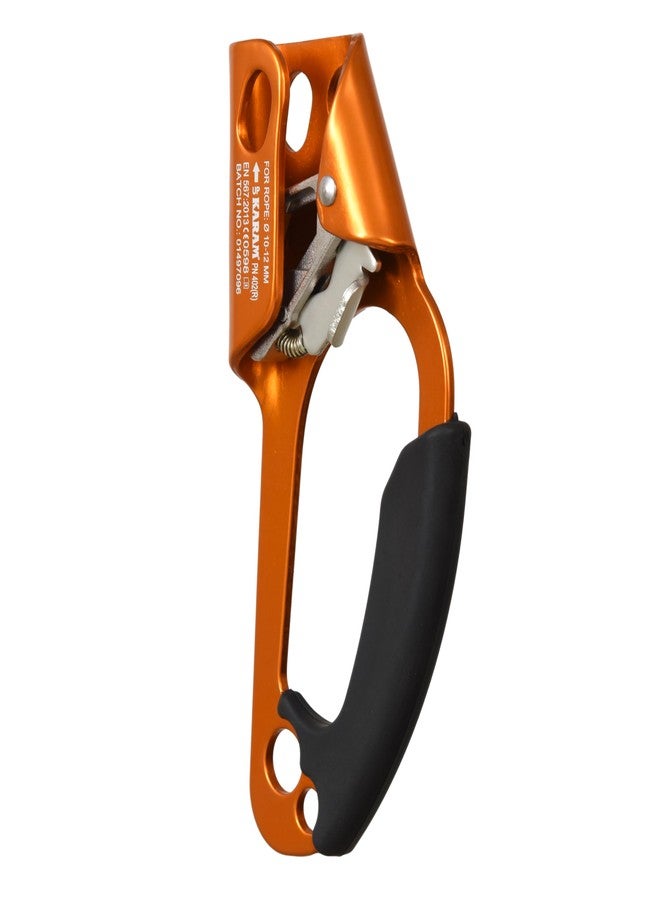 KARAM Heavy-Duty Rope Clamp for Climbing, Camping, and Outdoor Activities | Quick-Lock Design | Anti-Slip | Compatible with 10-12mm Ropes & for Right Hand Use | CE Certified |PN402(R) - Image 2