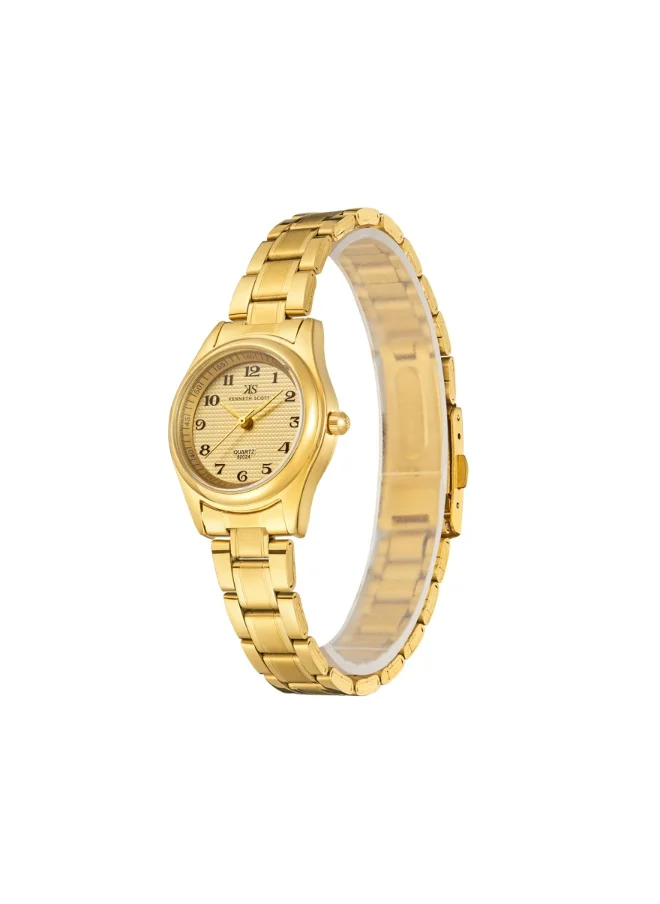 KENNETH SCOTT Women's Steel Analog Watch K23552-GBGC - 28 mm