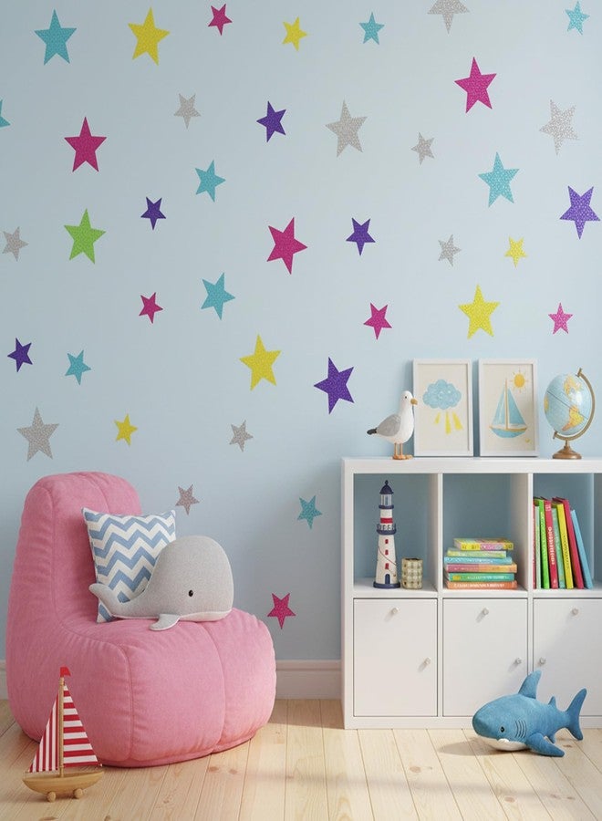 Nogeqi 240 Pcs Glitter Foam Stickers, Bow Glitter Stickers, Self Adhesive Heart Mini Star Sticker for Arts Crafts Greeting Card Envelopes Home Decoration (Colorful) - Image 4