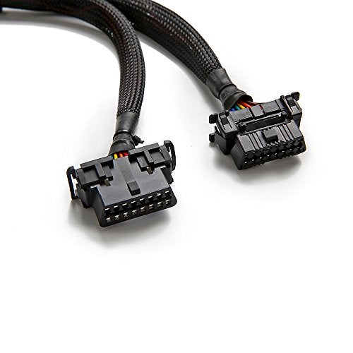 bbfly-B6 OBD II OBD2 16 Pin Splitter Extension 1x Male and 2X Female Extension Cable Adapter (1FT/30CM) (10 Pack) - Image 2