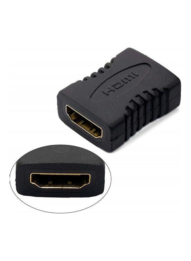 JAJEEK HDMI Female to Female Adapter Extender Connector – High-Speed Coupler for 4K UHD Video & Audio – Join Two HDMI Cables for Extended Reach – Compact & Durable Design – Universal Fit – Black Color - Image 2
