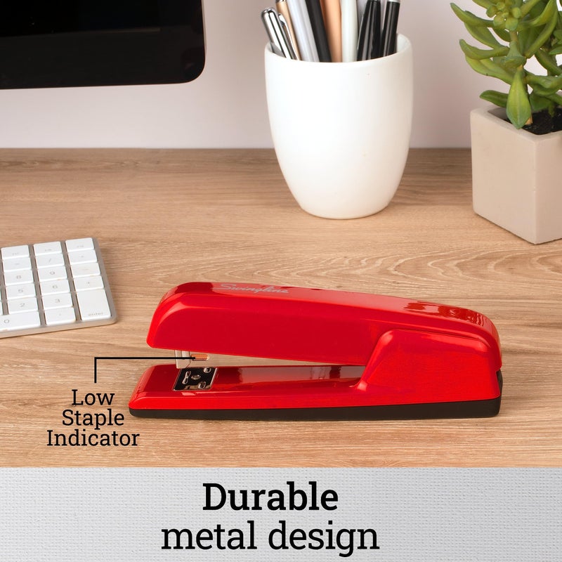 Swingline Stapler, 30 Sheet Capacity, 747 Business Stapler, Jam Free, Metal, Rio Red (74736) - Image 5