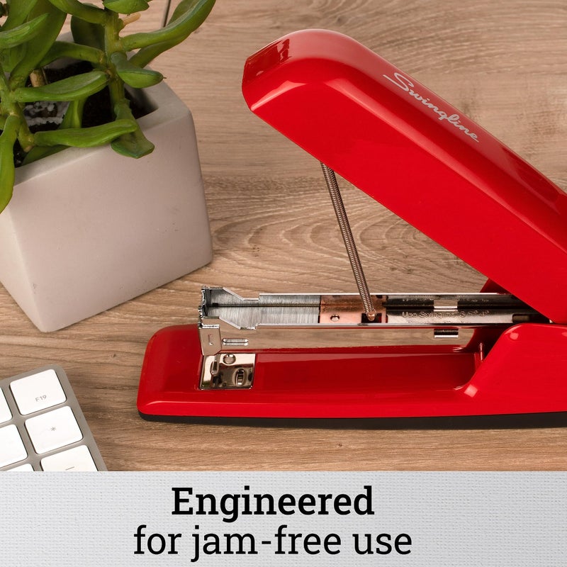 Swingline Stapler, 30 Sheet Capacity, 747 Business Stapler, Jam Free, Metal, Rio Red (74736) - Image 3