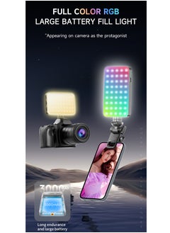 Generic Photography Color Fill Light 129 LED 3000mAh , Selfie Light USB Rechargeable for Photo & Video with Front Back Clip for Phones Laptops Makeup TikTok Stream  - Image 2