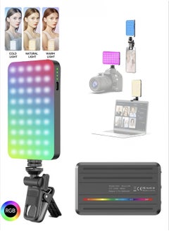 Generic Photography Color Fill Light 129 LED 3000mAh , Selfie Light USB Rechargeable for Photo & Video with Front Back Clip for Phones Laptops Makeup TikTok Stream  - Image 1
