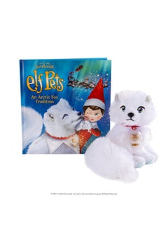 The Elf on the Shelf Elf Pets: an Artic Fox Tradition - Huggable Elf Pet Arctic Fox Stuffed Animal - Includes Beautifully Illustrated Hardbound Storybook, Mini Snow Globe Charm and Official Adoption Certificate  - Image 1