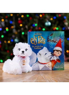 The Elf on the Shelf Elf Pets: an Artic Fox Tradition - Huggable Elf Pet Arctic Fox Stuffed Animal - Includes Beautifully Illustrated Hardbound Storybook, Mini Snow Globe Charm and Official Adoption Certificate  - Image 2