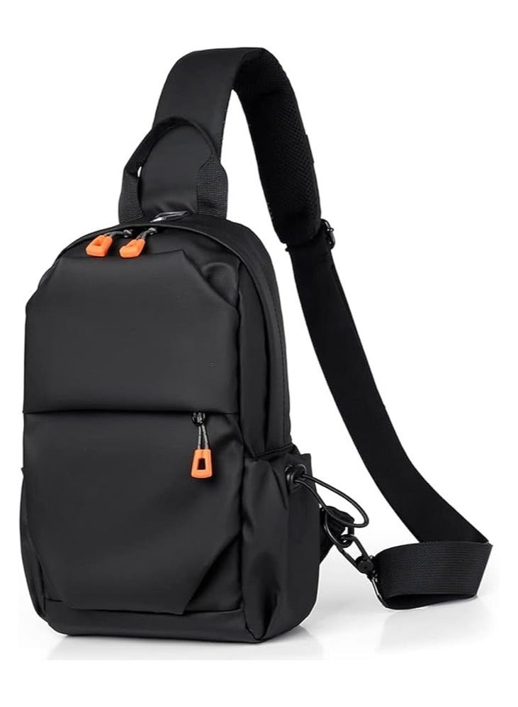 Crossbody Backpack, Lightweight Shoulder Bag Men Women Adjustable Strap Backpack Chest Bag with USB Charger Port, for Outdoor Hiking, Traveling, Cycling  - Image 3