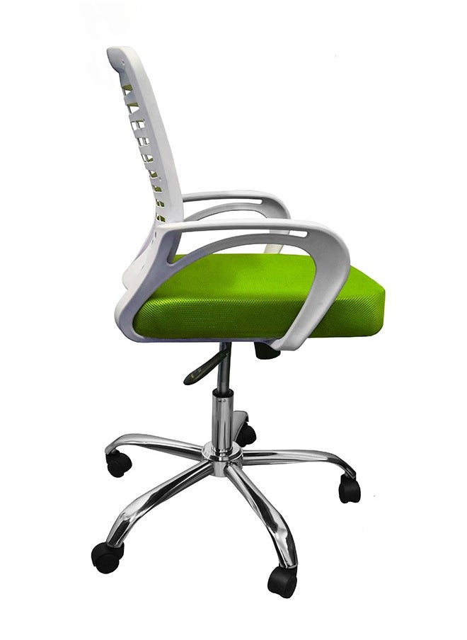 Rama Office Furniture - medium back mesh office chair white - Image 1