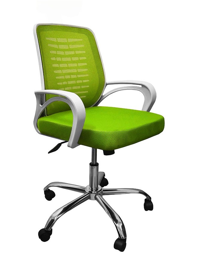 Rama Office Furniture - medium back mesh office chair white - Image 1