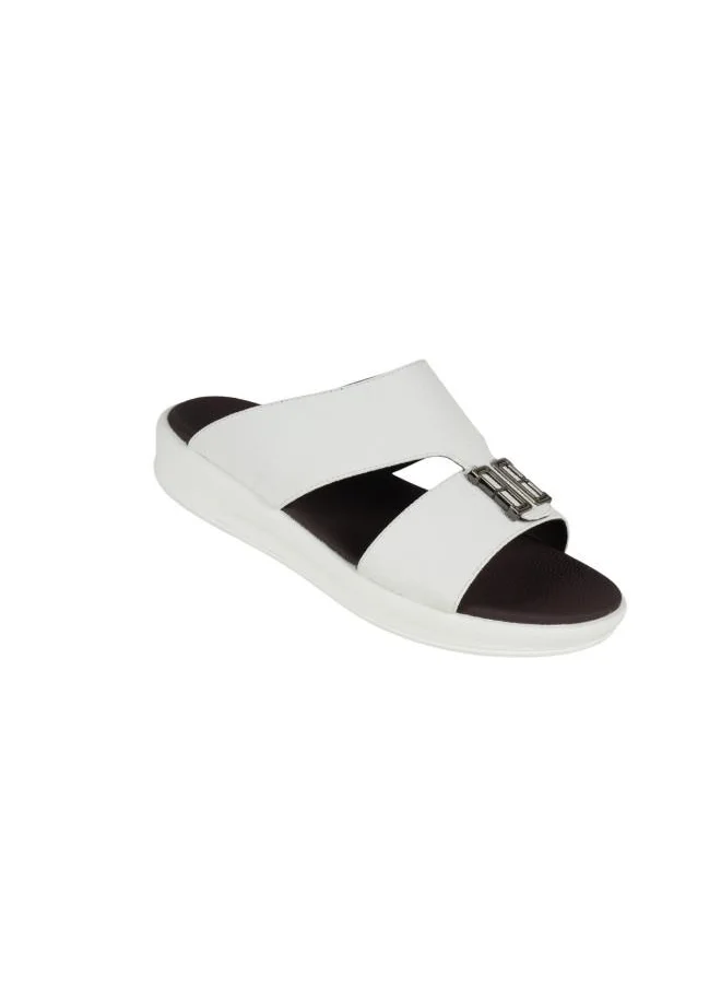 بارجيل أونو 008-3708 Barjeel Uno Mens Arabic Sandals 6878-M123 White