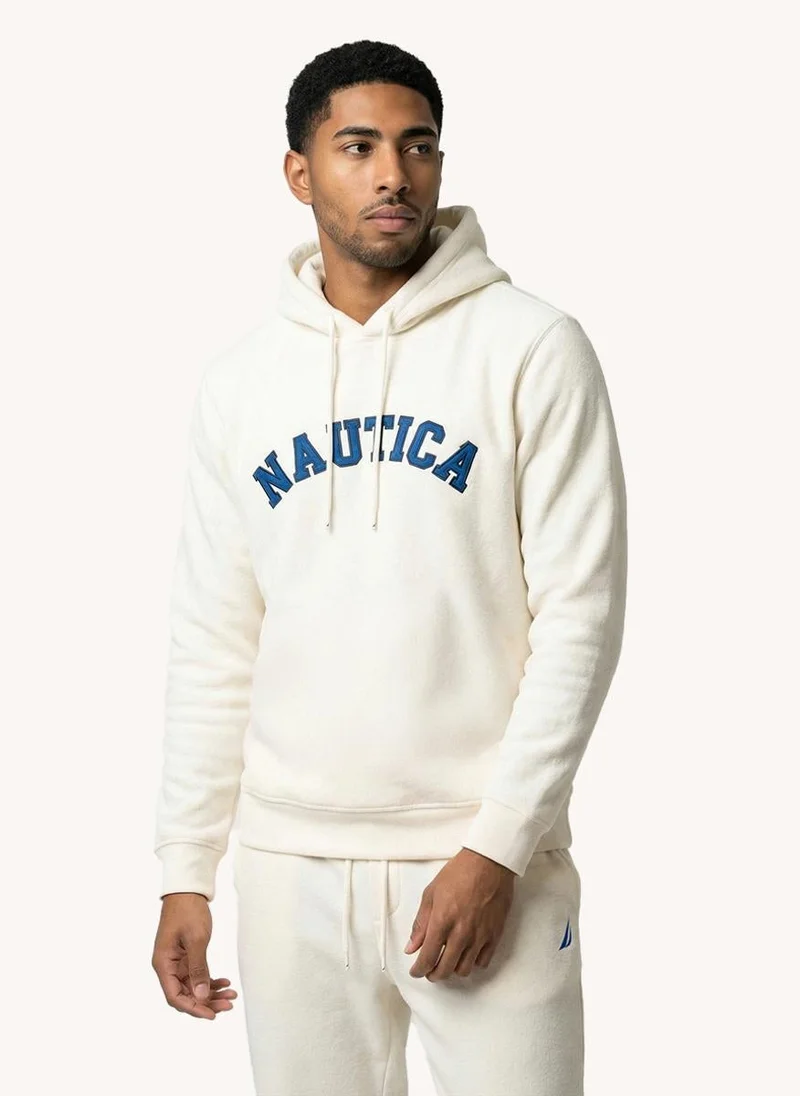 نوتيكا هودي رجالي بأكمام طويلة مطرز