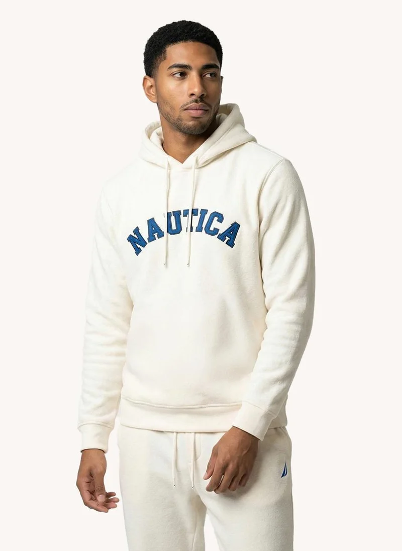 Nautica Men Embroidered Hooded Pullover Long Sleeve Hoodie