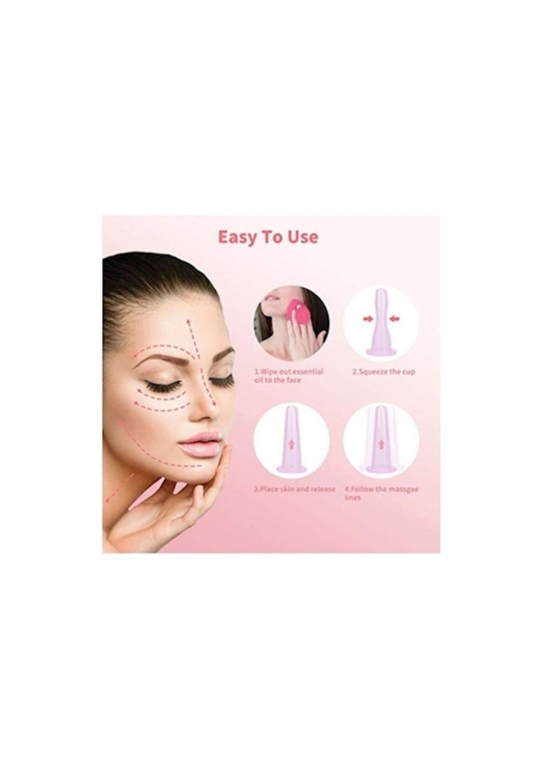 إسكدنيا طقم أكواب تدليك الوجه من 4 قطع - Image 2