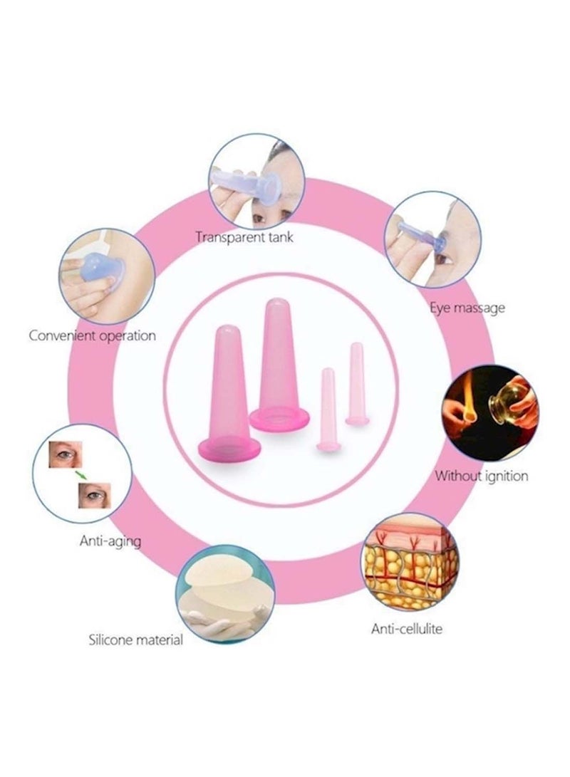 إسكدنيا طقم أكواب تدليك الوجه من 4 قطع - Image 5