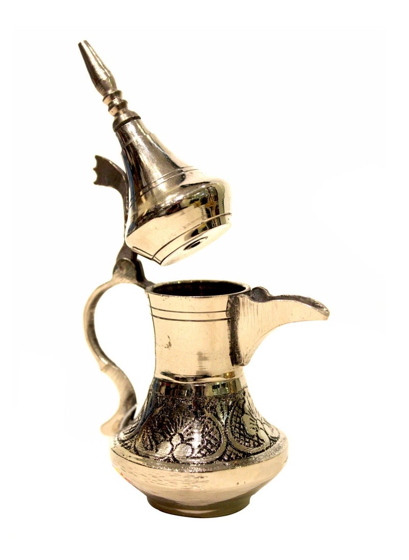 Antique Museum - UAE SILVER PLATED COFFEE POT- ARABIC WRITING-(1571)-3 INCHES - Image 1