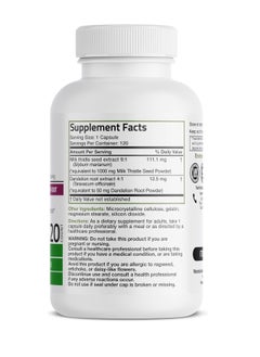 Bronson Milk Thistle 120 Capsules  - Image 2