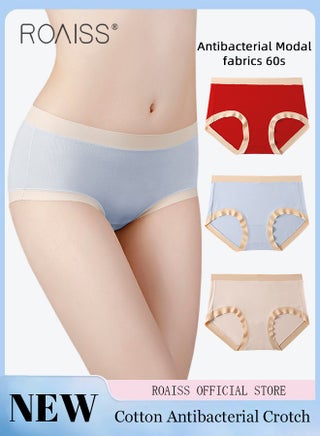 3 Piece Breifs Set Women Safety Panties 60D High Elastic Soft Modal Ladies Underpants Breathable Antibacterial Stretch Shorts Women's Mid-rise Stretch Traceless Smooth Skinny Britches - pzsku/ZFEFD1CB57198F5B87B73Z/45/1746379631/982deccc-1abb-4413-9f71-08012b767ac6