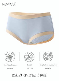 roaiss 3 Piece Breifs Set Women Safety Panties 60D High Elastic Soft Modal Ladies Underpants Breathable Antibacterial Stretch Shorts Women's Mid-rise Stretch Traceless Smooth Skinny Britches  - Image 2