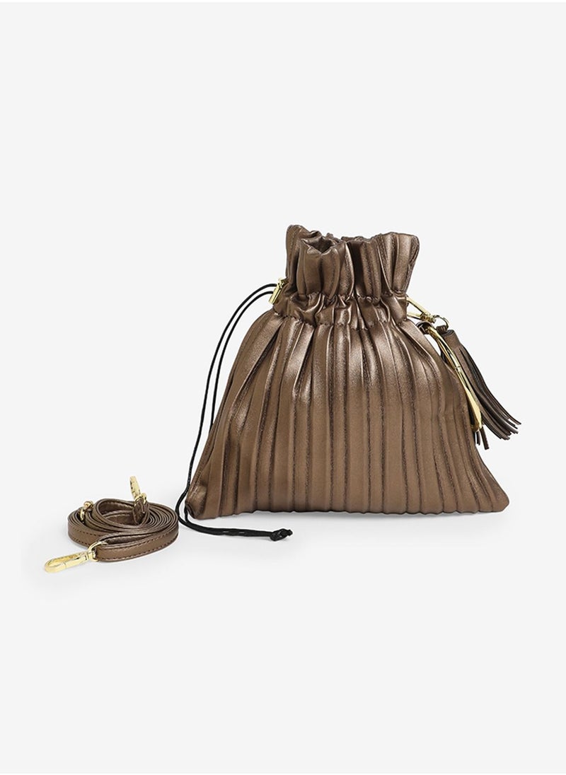 Couturelabs - Pleated Drawstring Handbag - Image 1