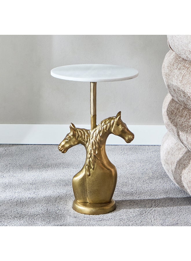 Home Box طاولة لهجة بعلبة رخام فريزيان 35 × 56 × 35 سم - Image 2