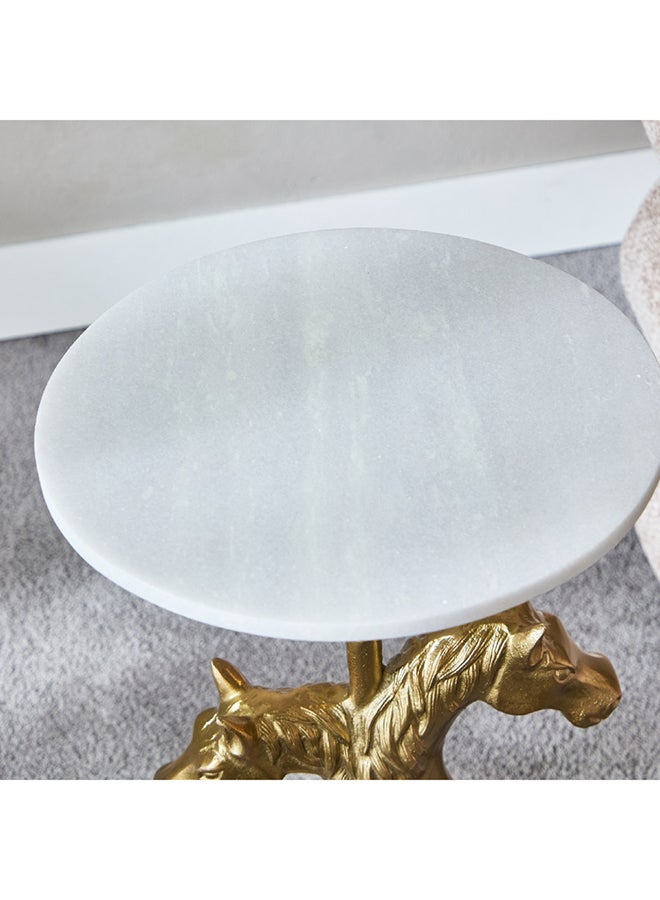 Home Box طاولة لهجة بعلبة رخام فريزيان 35 × 56 × 35 سم - Image 3