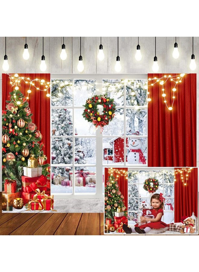 LTLYH 7x5ft Christmas Backdrop for Photography Christmas Trees Photo Backdrop Christmas Themed Photo Backdrops Xmas Eve New Yeare Photo Studio Booth Props Decor Supplies 189  - Image 1