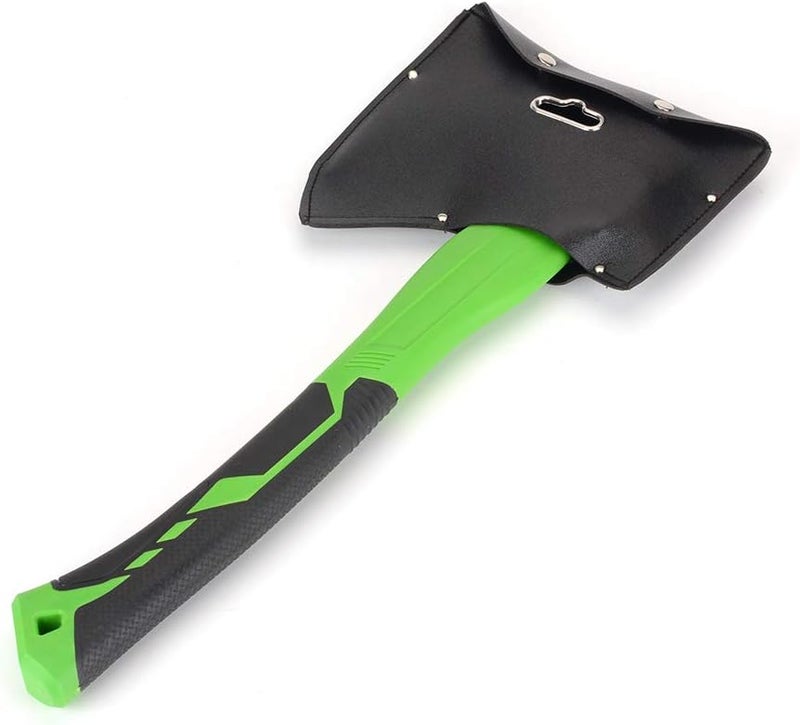 FLZOSPER Chopping Axe,15” Camping Hatchet，Forged Steel Wood Splitting Tool with Strong Fiberglass Handle and Anti-Slip Grip with Anti-Slip Grip-Even Free Head Cover - Image 4