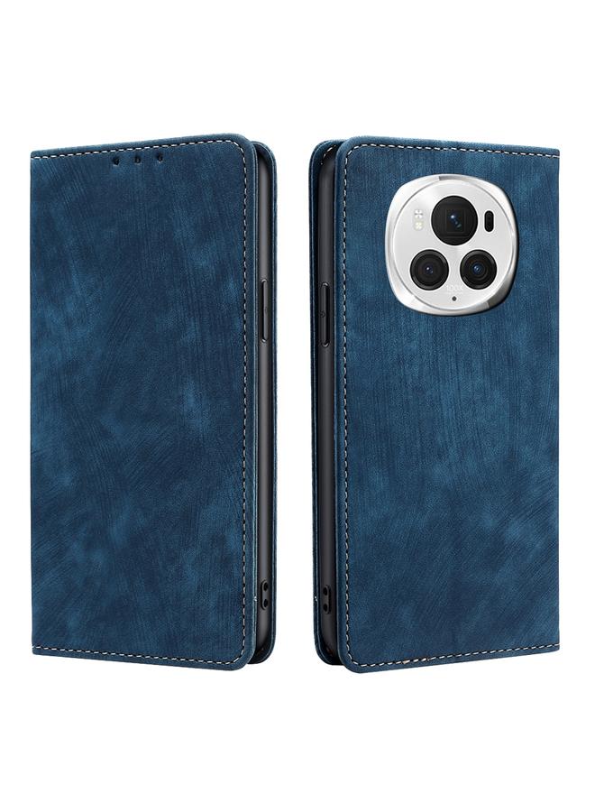 S-TOP Case For Honor Magic6 Pro RFID Anti-theft Brush Magnetic Leather Phone Case - Image 1