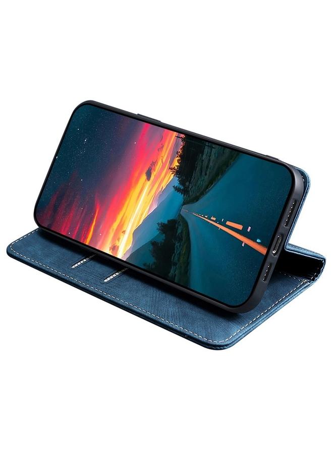 S-TOP Case For Honor Magic6 Pro RFID Anti-theft Brush Magnetic Leather Phone Case - Image 4