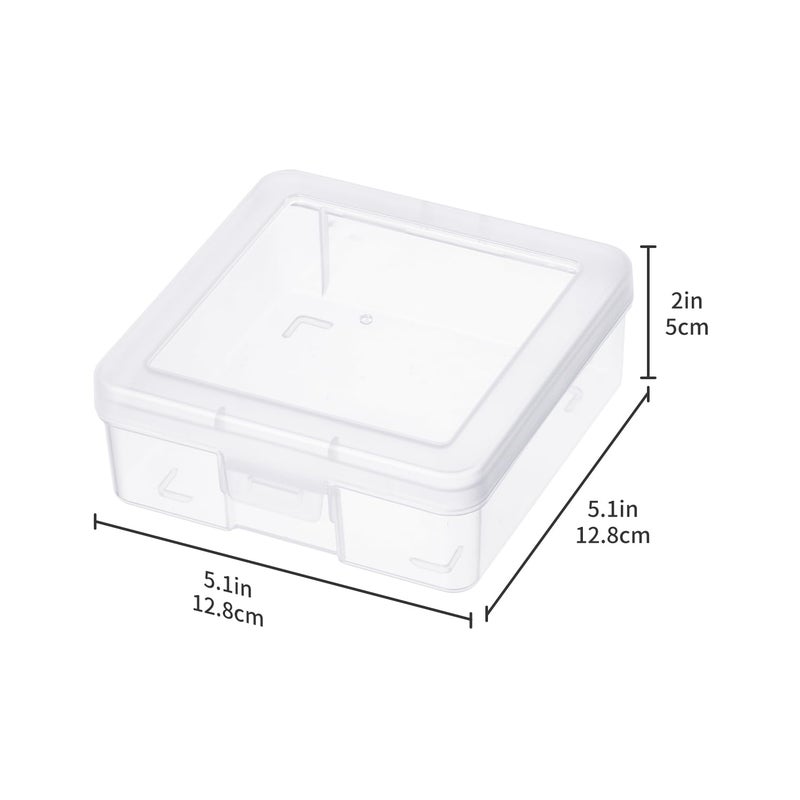 novelinks Plastic Clear Storage Containers for Organizing, Craft Storage Organizers and Stackable Storage Bins with Lids for Pencil Box, Bead, Cookie Cutter, Board Game (18 Pack Small) - Image 3