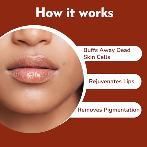Dermistry Coffee Sugar Lip Scrub Balm for Dry Dark Pigmented & Chapped Lips Exfoliating Pigmentation Removal Lip Scrub with Shea Butter & Coconut Oil 15ml - Image 5