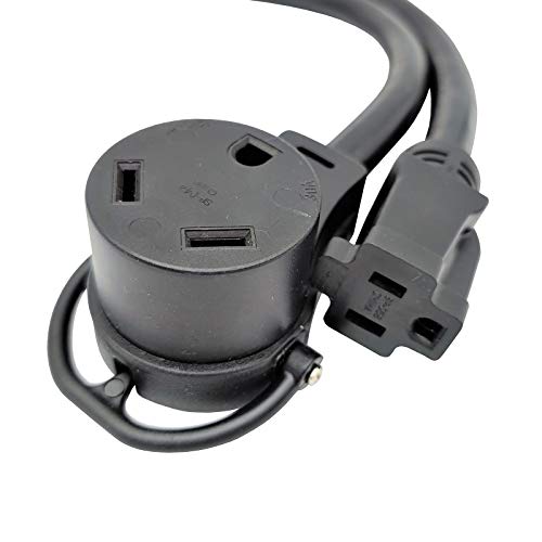Park World Parkworld 885200 Splitter, RV 50A to 30A & 15A V Adapter Cord 14-50P Male to TT-30R & 5-15R Female - Image 4