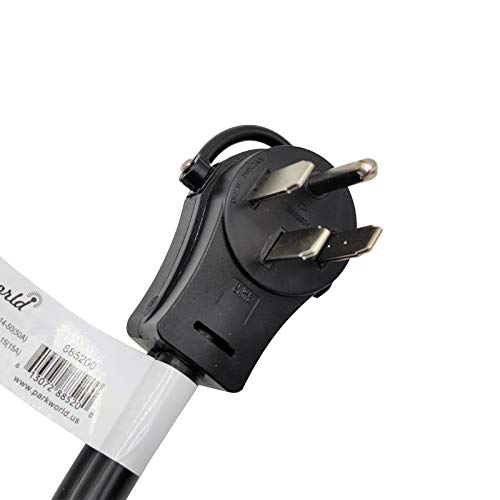Park World Parkworld 885200 Splitter, RV 50A to 30A & 15A V Adapter Cord 14-50P Male to TT-30R & 5-15R Female - Image 2