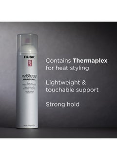Rusk Designer Collection W8Less Strong Hold Shaping And Control Hairspray Provides Natural Longlasting Touchable Support Texture And Maximum Shine 10 Oz (Pack Of 1)  - Image 4