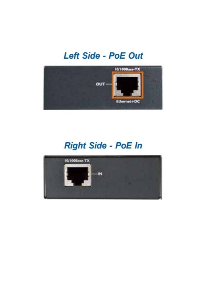 Planet Technology USA POE-E101 IEEE802.3af Power over Ethernet Extender | POE Repeater Extender | Network Extender | Network Repeater