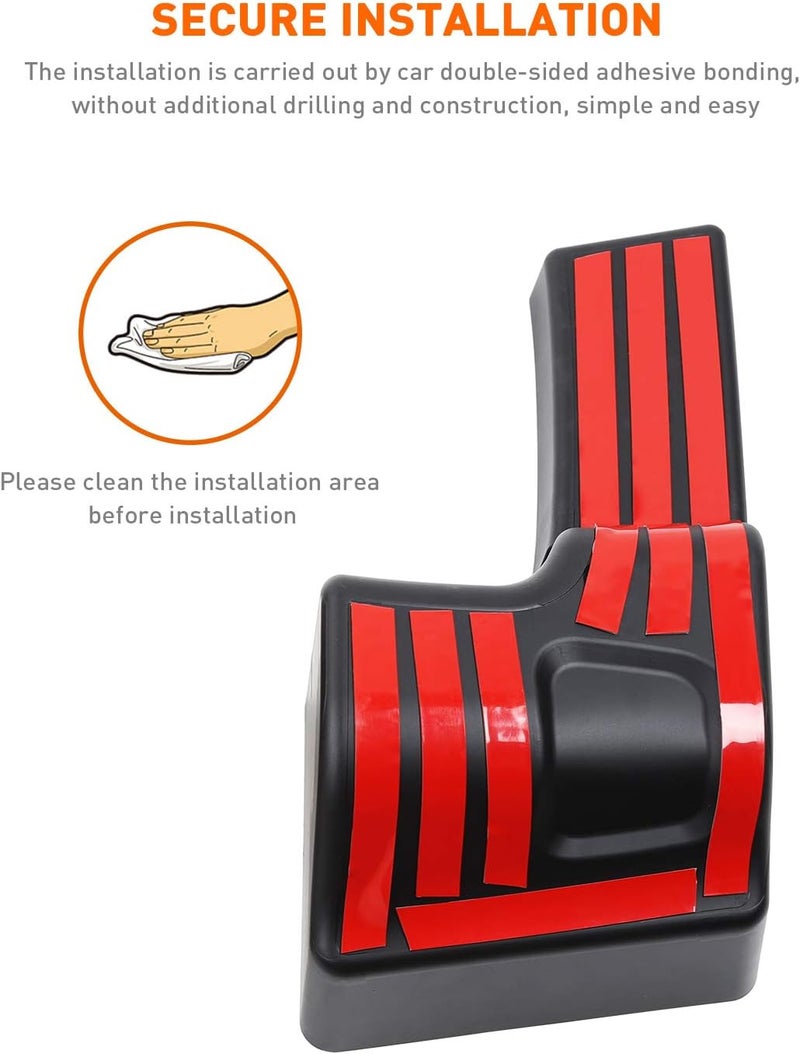 Savadicar RBR Wheel Well Storage Bin Rear Trunk Organizer for 2018-2023 Jeep Wrangler JL JLU 2/4 Door, Interior Accessories, Left Side, Black - Image 2