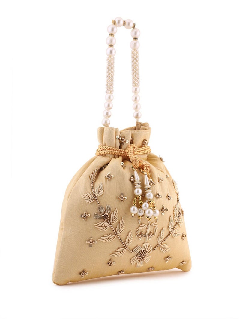 Priyaasi Embellished Embroidered Potli Clutch  - Image 3