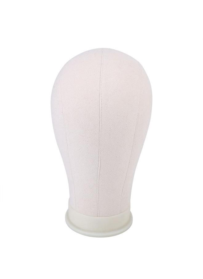 Arabest - 21inch Canvas Head Wig Model Making Mannequin Head Hat Headwear Cap Display Manikin Model - Image 1