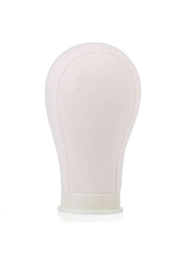 Arabest - 21inch Canvas Head Wig Model Making Mannequin Head Hat Headwear Cap Display Manikin Model - Image 1