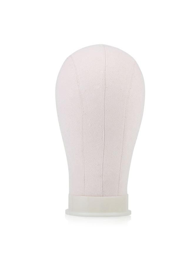 Arabest - 21inch Canvas Head Wig Model Making Mannequin Head Hat Headwear Cap Display Manikin Model - Image 1