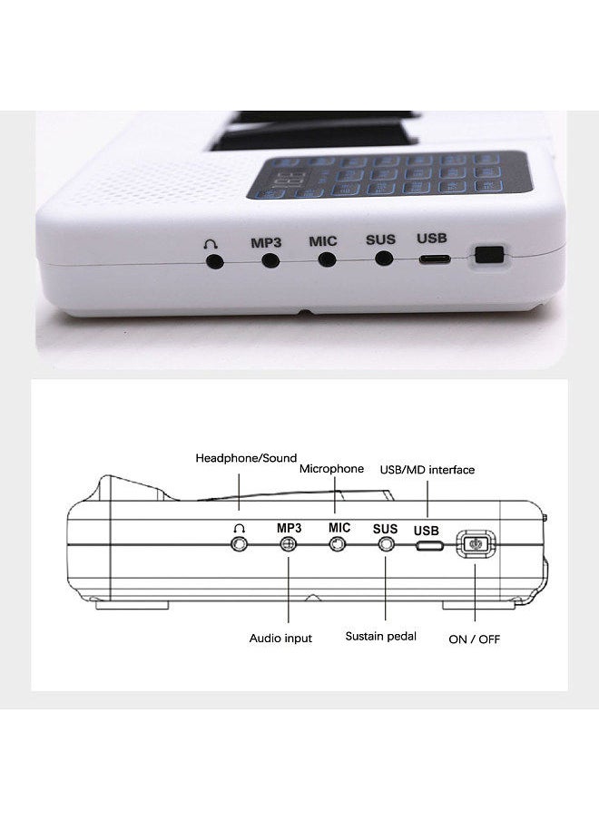Portable 88 Keys Foldable Piano Digital Piano Multifunctional Electronic Keyboard Piano For Piano Student Musical Instrument