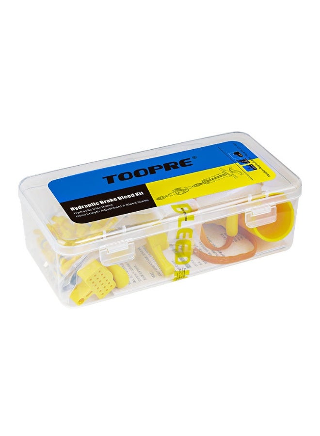 TOOPRE brake bleed kit for Shimano, SRAM, MAGURA, Tektro, and L-TWOO hydraulic disc brakes, ideal for maintaining and bleeding bicycle brakes. - Image 2