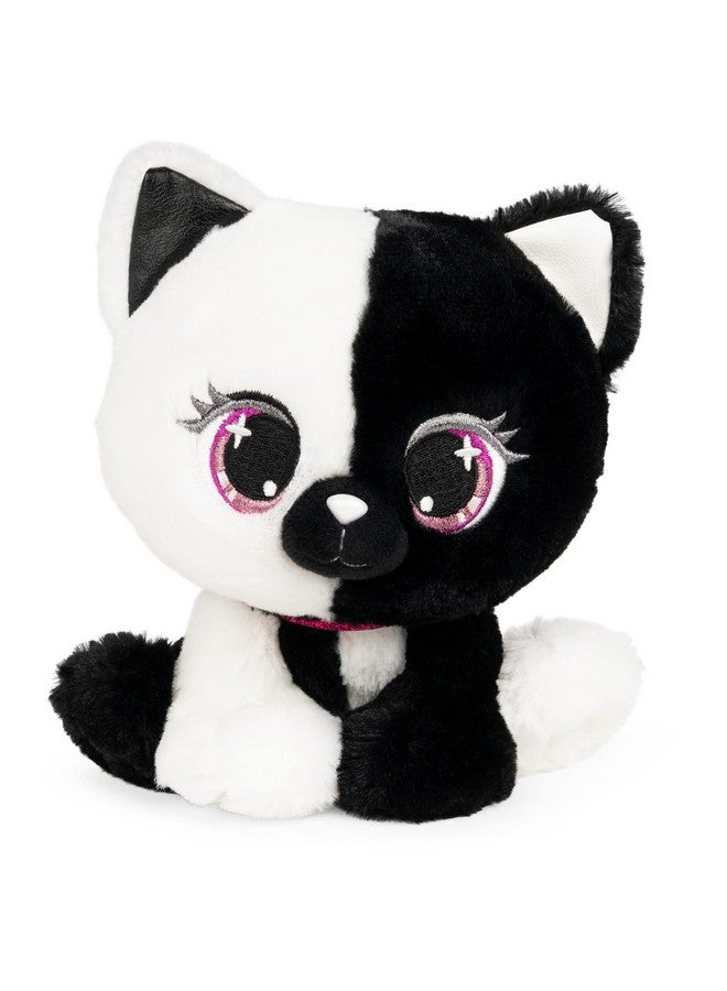 GUND P.Lushes Designer Fashion Pets Lady Luna Cat Premium Stuffed Animal Soft Plush, Black and White, 6” - Image 1