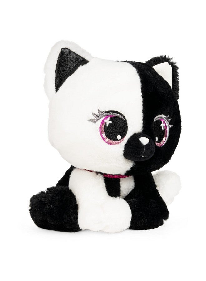 GUND P.Lushes Designer Fashion Pets Lady Luna Cat Premium Stuffed Animal Soft Plush, Black and White, 6” - Image 3