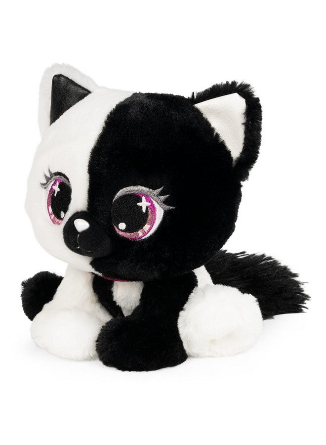 GUND P.Lushes Designer Fashion Pets Lady Luna Cat Premium Stuffed Animal Soft Plush, Black and White, 6” - Image 2