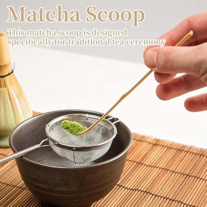 nalaina 2 Pcs Brown Bamboo Matcha Scoop Japanese Chashaku Spoon For Traditional Tea Ceremony For Tea Ceremony 18Cm Tea Scoops Coffee Tea And Espresso - Image 3