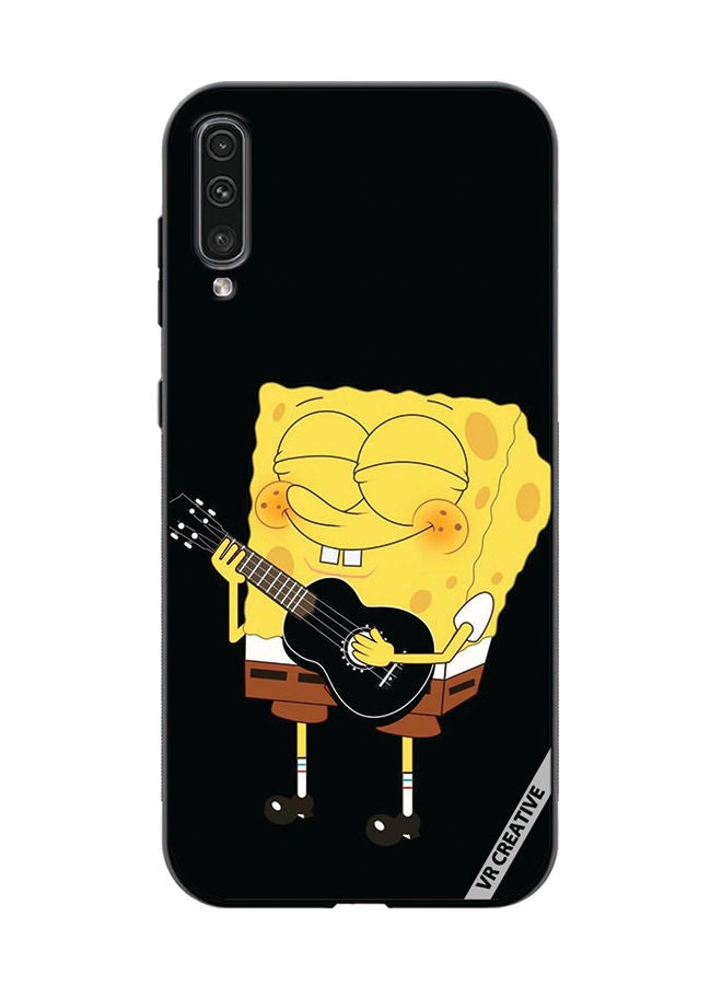 VR CREATIVE Protective Case Cover For Samsung Galaxy A70/A70s Spongebob With Guitar Design Multicolour - Image 1